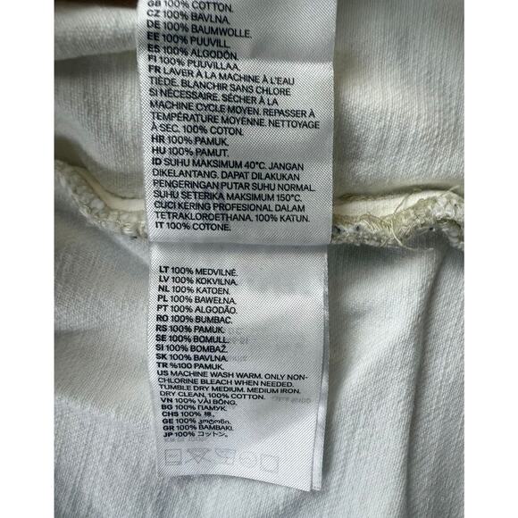 Lee x H&M Men’s Ecru Denim Chore Shirt Jacket Size M Workwear Overshirt Pockets - Picture 5 of 16